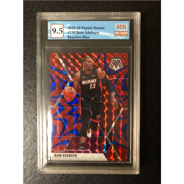 2019-20 PANINI MOSAIC NO. 150 BAM ADEBAYO REACTIVE BLUE (GCG 9.5)