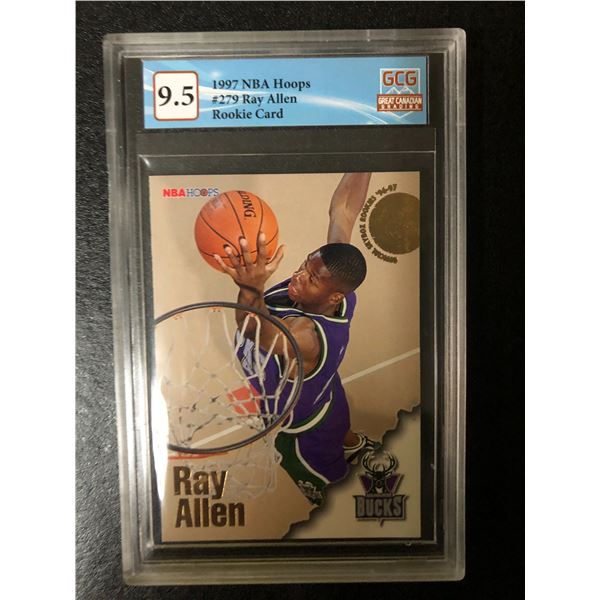 1997 HOOPS NO. 279 RAY ALLEN RC (GCG 9.5)