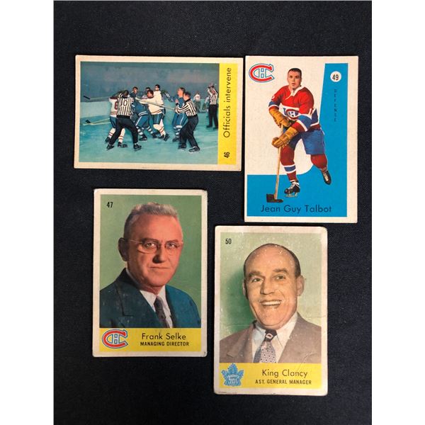1959-60 PARKHURST HOCKEY CARD LOT