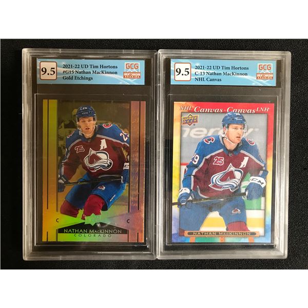 GCG GRADED NATHAN MACKINNON HOCKEY CARD LOT