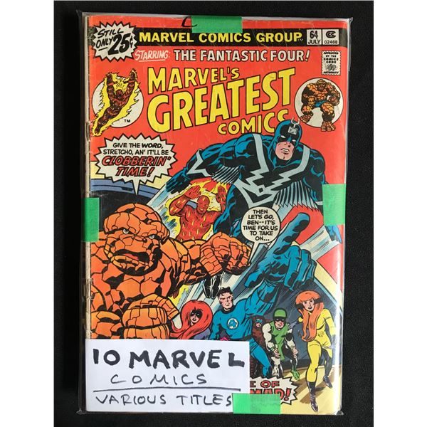 10 MARVEL COMICS VARIOUS TITLES