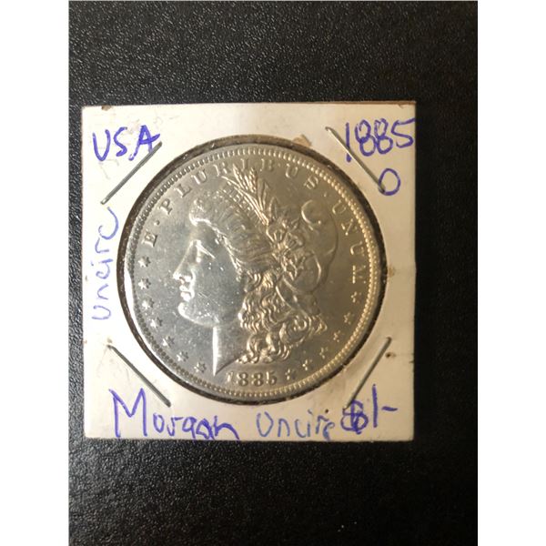 1885 USA MORGAN SILVER DOLLAR (UNCIRCULATED)