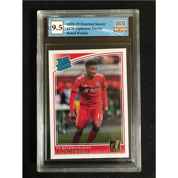 2018-19 DONRUSS SOCCER ALPHONSO DAVIES RATED ROOKIE (GCG 9.5)