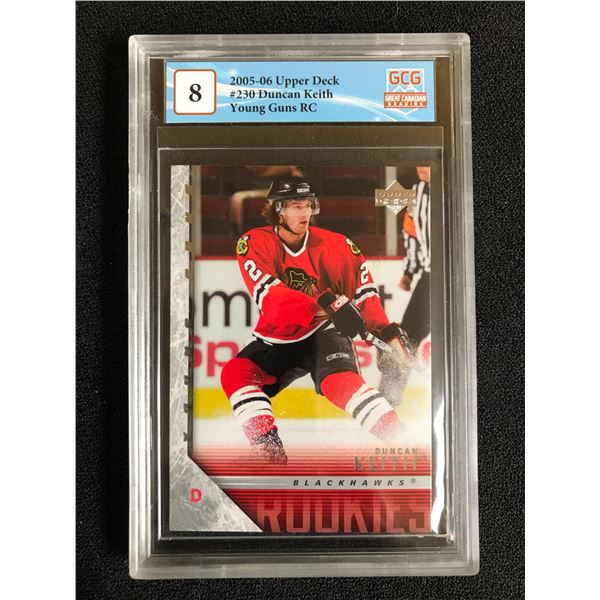 2005-06 UPPER DECK DUNCAN KEITH YOUNG GUNS RC (GCG 8)