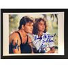 Image 1 : PATRICK SWAYZE AND JENNIFER GREY DUAL-SIGNED 8X10 PHOTO (RA COA)