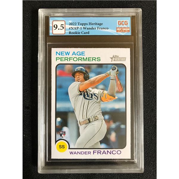 2022 TOPPS HERITAGE WANDER FRANCO RC (GCG 9.5)