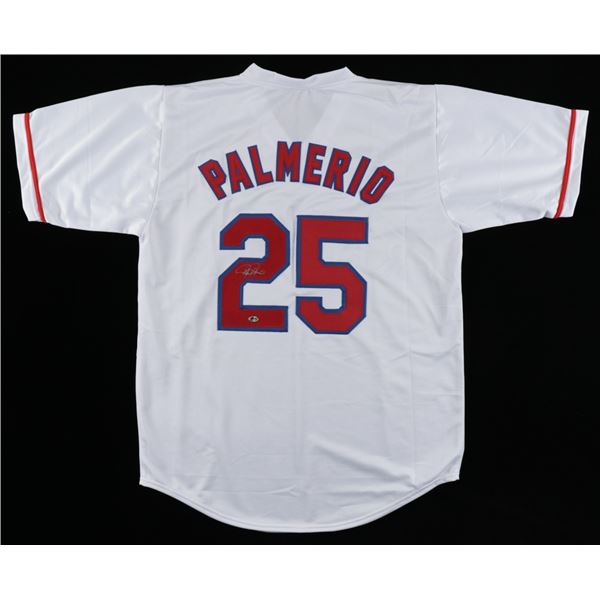 RAFAEL PALMERIO SIGNED RANGERS PRO STYLE JERSEY (BECKETT COA)