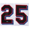 Image 2 : RAFAEL PALMEIRO SIGNED RANGERS PRO STYLE JERSEY (BECKETT COA)