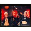 Image 1 : MILEY CYRUS AND FLEA DUAL-SIGNED 8X10 PHOTO (RA COA)