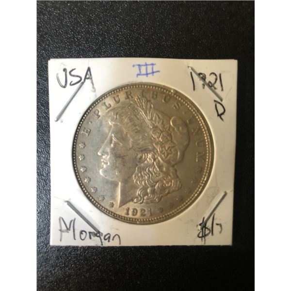 1921 USA MORGAN SILVER DOLLAR