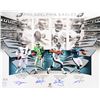 Image 1 : Philadelphia Eagles Quarterbacks Autographed 16x20 Photo With 4 SIGS Cunningham & McNabb Beckett