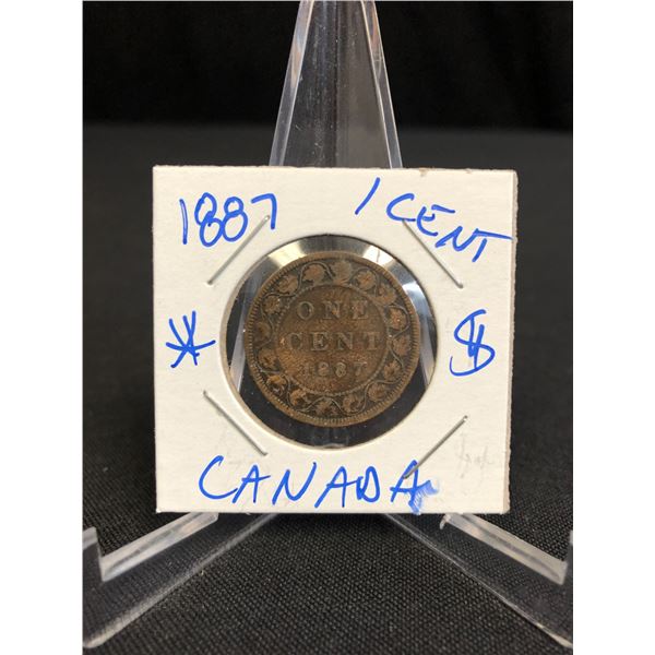 1887 CANADIAN 1 CENT