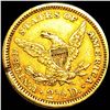 Image 2 : 1861 $2.50 Gold Quarter Eagle CLOSELY UNC