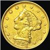 Image 1 : 1851 $2.50 Gold Quarter Eagle NICELY CIRCULATED