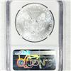 Image 2 : 2019 Silver Eagle Dollar 1st Day Iss NGC - MS70