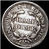 Image 2 : 1857 Seated Liberty Half Dime ABOUT UNCIRCULATED