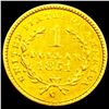 Image 2 : 1851-C Rare Gold Dollar CHOICE AU