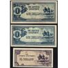 Image 1 : Oceania 3x ½ 1 Shilling 1942 Japanese Government Pick 1 - 2