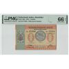 Image 1 : Netherlands Indies 1 Gulden 1940 Pick 108a PMG Gem UNC 66 EPQ