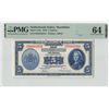 Image 1 : Netherlands Indies 5 Gulden 1943 ABNC Pick 113a PMG Choice UNC 64