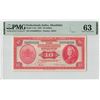 Image 1 : Netherlands Indies 10 Gulden 1943 ABNC Pick 114a PMG Choice UNC 63
