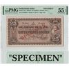 Image 1 : Netherlands Indies 25 Gulden 1931 Specimen J.P Coen Pick 71cs PMG About UNC 55 EPQ