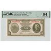 Image 1 : Netherlands Indies 50 Gulden 1943 ABNC Pick 116a PMG Choice UNC 64