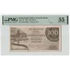 Image 1 : Netherlands Indies 100 Gulden 1946 JEZ Pick 94 PMG About UNC 55