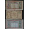 Image 2 : Netherlands Indies 3x 10 5 Gulden Javanese Dancers JEZ 1933 - 1938 Pick 78 - 79