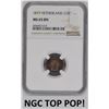 Image 1 : Netherlands ½ Cent 1877 NGC MS65BN TOP POP