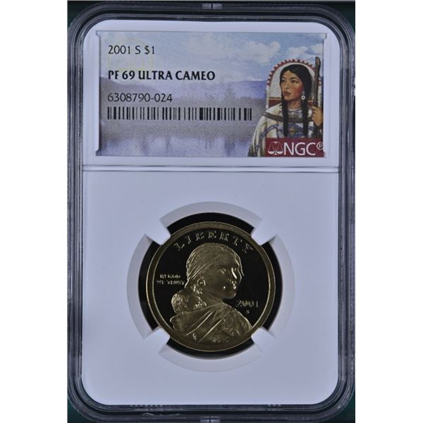 United States 1 Dollar 2001 S NGC PF69 Ultra Cameo