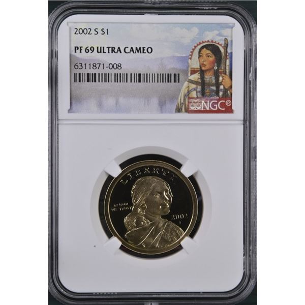 United States 1 Dollar 2002 S NGC PF69 Ultra Cameo