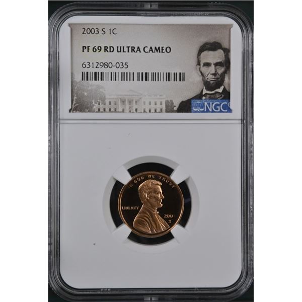 United States 1 Cent 2003 S NGC PF69RD Ultra Cameo