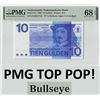 Image 1 : Netherlands 10 Gulden 1968 'Bullseye' Frans Hals Pick 91a PMG Superb Gem UNC 68 EPQ TOP POP