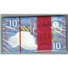 Image 2 : Netherlands 10 Gulden 1997 IJsvogel 100x Original Sealed Bank Bundle Pick 99