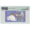 Image 2 : Netherlands 10 Gulden 1997 IJsvogel Pick 99 PMG Gem Uncirculated 66 EPQ