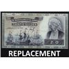Image 1 : Netherlands 20 Gulden 1941 Replacement Queen Emma Pick 54