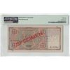 Image 2 : Netherlands 25 Gulden 1968 Specimen Mees Pick 50s PMG About UNC 55 TOP POP