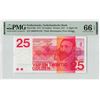 Image 1 : Netherlands 25 Gulden 1971 Sweelinck Pick 92b PMG Gem Uncirculated 66 EPQ