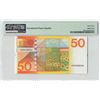 Image 2 : Netherlands 50 Gulden 1982 Sunflower Pick 96 PMG Superb Gem Uncirculated 67 EPQ