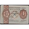 Image 1 : Netherlands 1 Gulden 1940 Specimen / NIETIG Reduction Voucher Central Distribution Office / Reductie