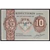 Image 1 : Netherlands 10 Gulden 1940 AU/UNC Reduction voucher Central Distribution Office / Reductiebon Centra