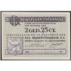 Image 1 : Netherlands 2¼ Gulden 1941 EF/AU Ration Coupons Reduction voucher Central Distribution Office / Redu
