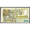 Image 2 : Netherlands 5 Florijn 200 Euro UNC Joh. Enschede Testnote Test note JEZ Green Patch