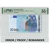 Image 1 : European Union 20 Euro 2002 Error / Remainder / Proof (Without Serial Numbers) Trichet E004D2 Pick 1