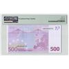 Image 2 : European Union 500 Euro 2002 Germany R002F3 Duisenberg Pick 7x PMG Gem Uncirculated 65 EPQ