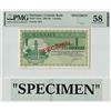 Image 1 : Suriname 1 Gulden 1965 Specimen Pick 116as PMG Choice About UNC 58