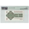 Image 2 : Suriname 1 Gulden 1974 State Note JEZ Pick 116d PMG Gem UNC 65 EPQ