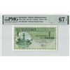 Image 1 : Suriname 1 Gulden 1979 State Note Pick 116e PMG Superb Gem UNC 67 EPQ