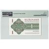 Image 2 : Suriname 1 Gulden 1982 State Note Pick 116f PMG Gem Uncirculated 65 EPQ